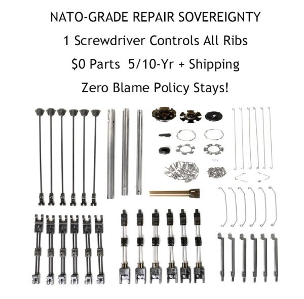 Self-Assembled:Revolutionary Build-Your-Own Umbrella – Ultra-Durable & Fully Repairable!​